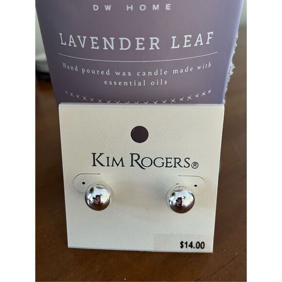 Brand New - Kim Rogers Silver Ball Stud Eartings - Picture 2 of 7